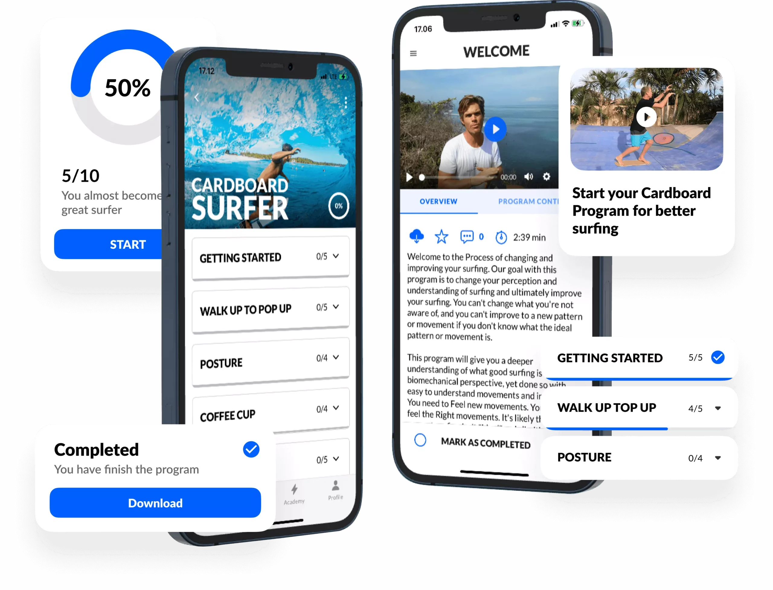 Cardboard Surfer Program Mockup