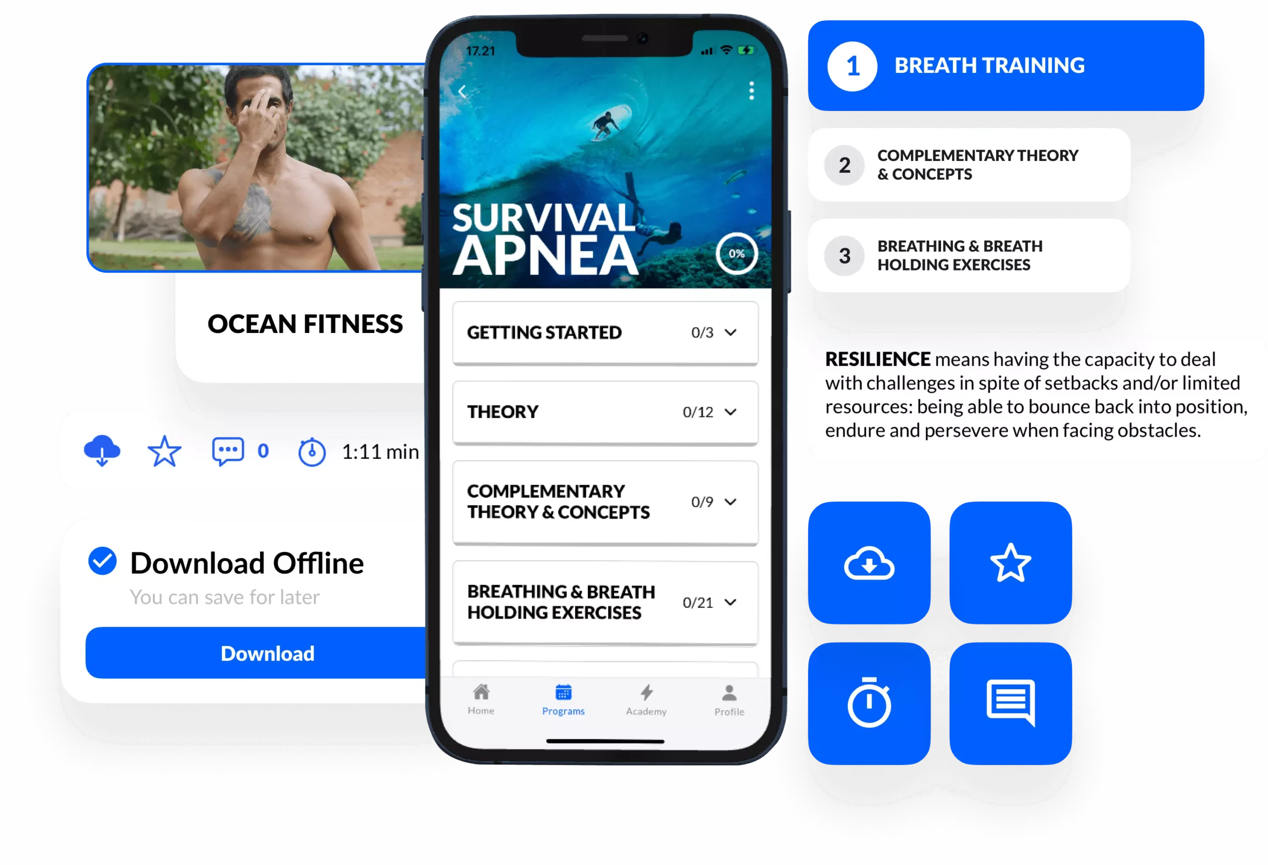 survival apnea phone mockup