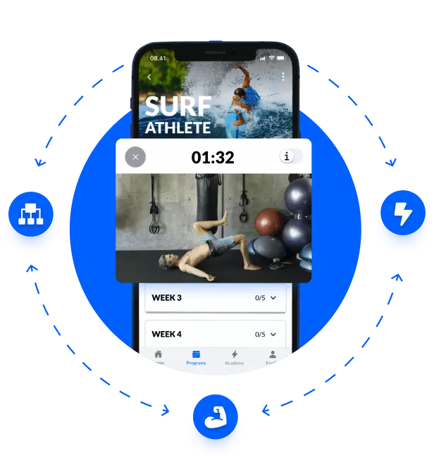 surf athlete phone mockup
